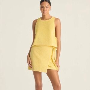 Vitamin A Yellow Terry Coverup Set - sz M
